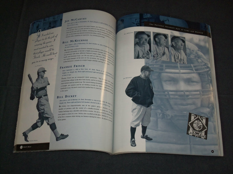 1998 THE NATIONAL BASEBALL HALL OF FAME AND MUSEUM YEARBOOK - J 3845