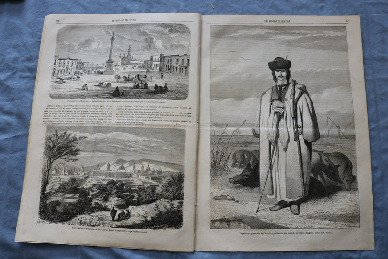 1864 FEB 6 LE MONDE ILLUSTRE MAGAZINE - CONFLIT DANO-ALLEMAND - FRENCH - NP 8443