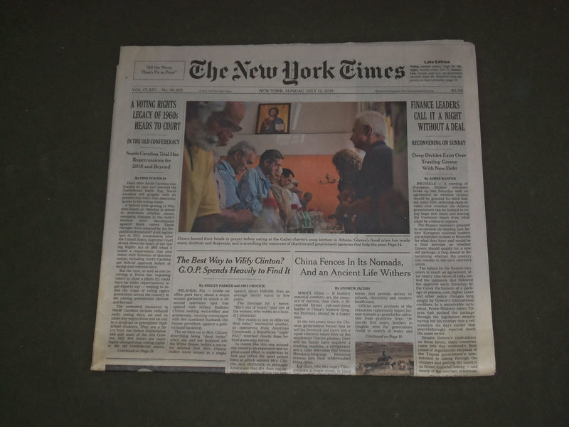 2015 JULY 12 NEW YORK TIMES - GO SET A WATCHMAN - HARPER LEE