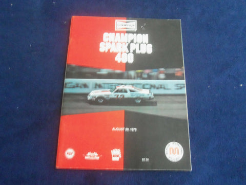 1978 AUGUST 20 CHAMPION SPARK PLUG 400 RACING PROGRAM - SP 3804H