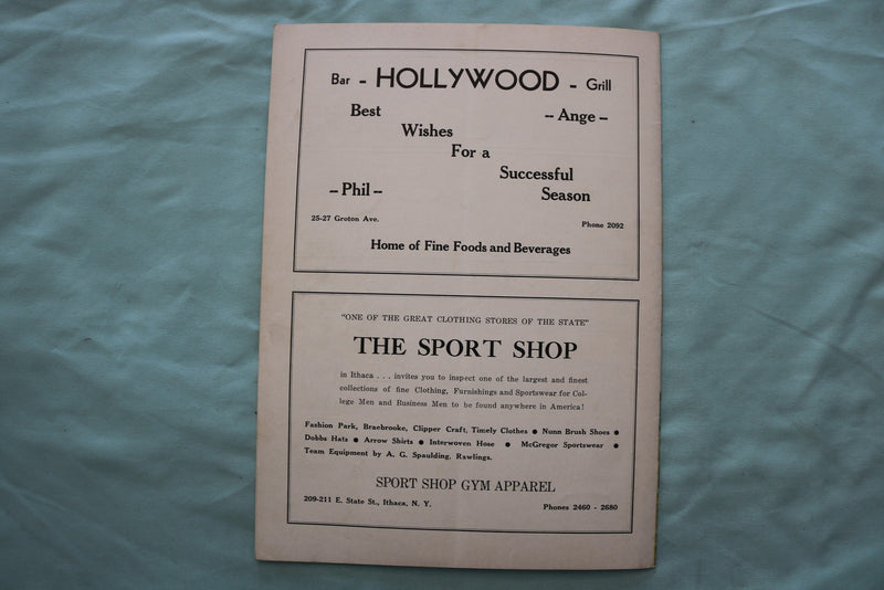 1946 OCTOBER 19 STROUDSBURG VS. CORTLAND STATE FOOTBALL PROGRAM - K 3393