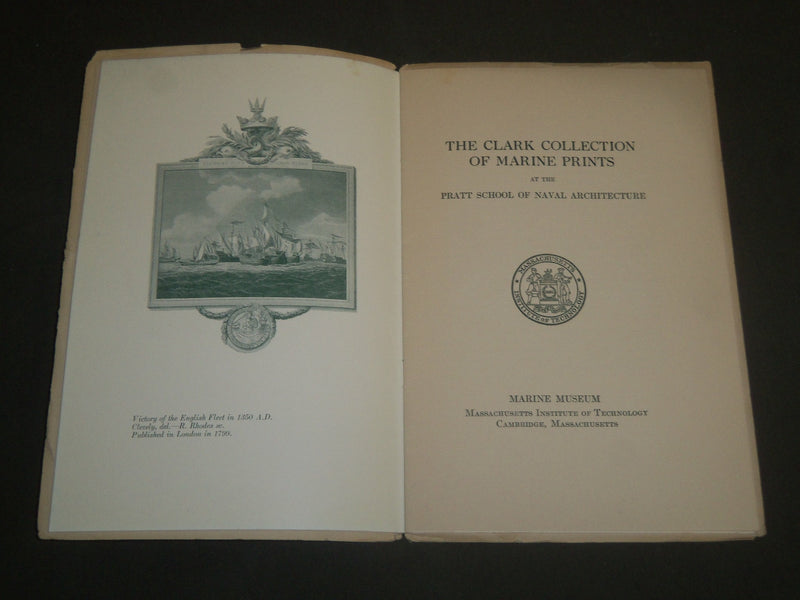 1930'S THE CLARK COLLECTION OF MARINE PRINTS - MARINE MUSEUM - M. I. T. - J 4775