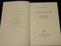 1965 A THOUSAND DAYS HARDCOVER BOOK BY ARTHUR M. SCHLESINGER - KD 6502