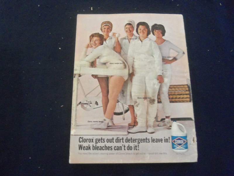 1965 FEBRUARY GOOD HOUSEKEEPING MAGAZINE - NICE COVER, ARTICLES & ADS - F 514C
