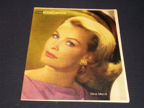 1965 MARCH 7 SUNDAY NEW YORK NEWS COLOROTO MAGAZINE - DINA MERRILL - E 13044