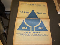 1964 JANUARY 2 THE HERALD-NEWS (NJ) NEWSPAPER - 300TH ANNIVERSARY ISSUE- NP 3320