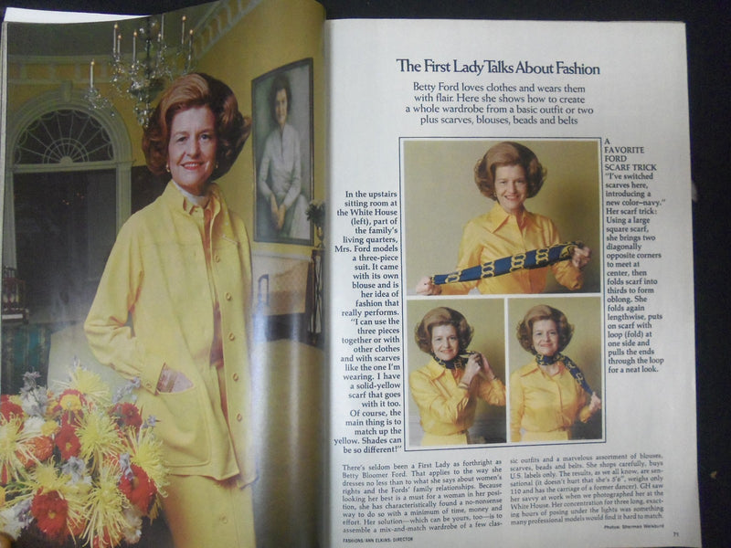 1976 MARCH GOOD HOUSEKEEPING MAGAZINE - BETTY FORD COVER - ST 4581