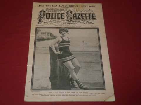 1922 JULY 29 THE NATIONAL POLICE GAZETTE MAGAZINE - JACK JOHNSON - B 5753
