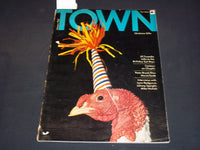 1967 JANUARY TOWN MAGAZINE - COCTEAU ON CHAPLIN - R.O BLECHMAN ILLUS. - ST 6167