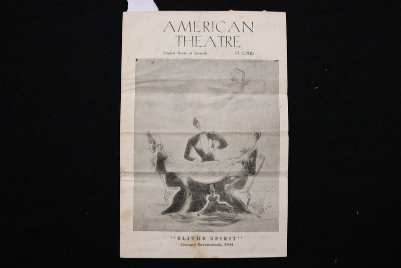 1943-1944 AMERICAN THEATRE PROGRAM - LOT OF 3 - ST. LOUIS - K 2815