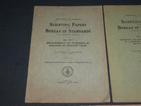 1914-1916 SCIENTIFIC PAPERS BUREAU OF STANDARDS REPORTS LOT OF 3 - J 5939