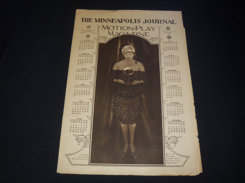 1922 JAN 1 THE MINNEAPOLIS JOURNAL MOTION-PLAY MAGAZINE - RUTH ROLAND - NP 2150G