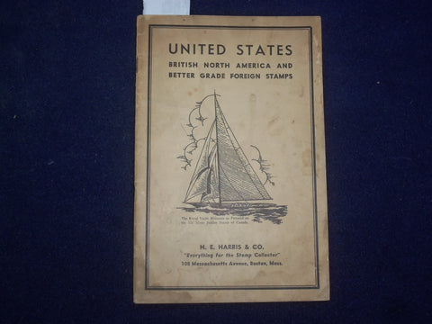 1930'S H. E. & HARRIS CO. - U.S. STAMPS CATALOG - J 9460