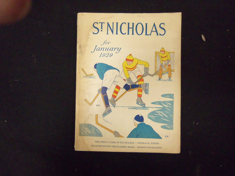 1929 JANUARY ST. NICHOLAS MAGAZINE - ILLUSTRATIONS, STORIES & ADS - ST 3167
