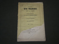 1843 DE L'ACTION DU TABAC SUR LA SANTE BOOK BY B. BOUSSIRON- FRENCH - J 4761