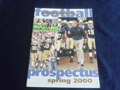 2000 SPRING UNIVERSITY OF NOTRE DAME FOOTBALL PROSPECTUS - SP 1213P