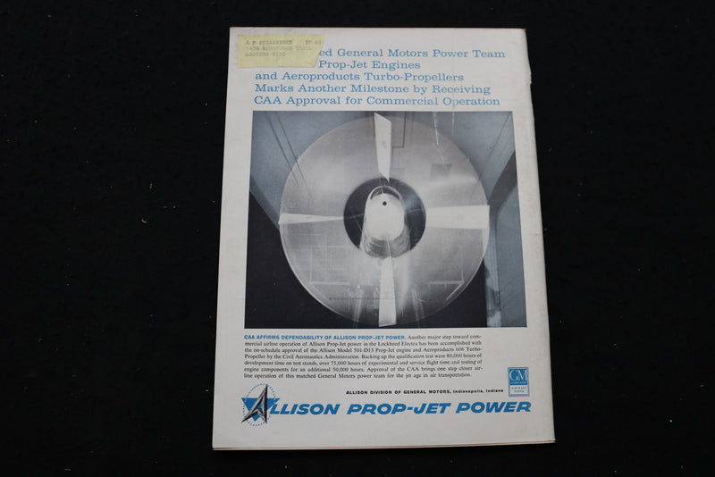 1957 NOV 11 AVIATION WEEK MAGAZINE - PIPER COMANCHE COVER - SP 4175Q