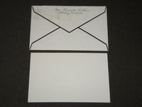 1969 MRS. EVERETT DIRKSEN & MRS. HOWARD BAKER THANK YOU CARD & ENVELOPE - AP 596