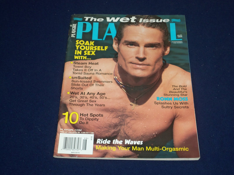 1999 AUGUST PLAYGIRL MAGAZINE - RON MOSS - SP 9377