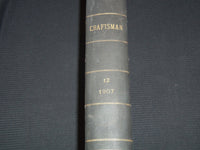 1907 APRIL-1909 SEPTEMBER THE CRAFTSMAN MAGAZINE BOUND VOLUME - KD 7894