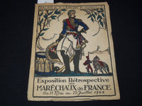 1922 EXPOSITION RETROSPECTIVE DES MARECHAUX DE FRANCE SOFTCOVER BOOK - J 8145