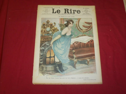 1906 APRIL 21 LE RIRE MAGAZINE-NOUVELLE SERIE #168-LE SALON OU L'ON CAUSE-FR1560