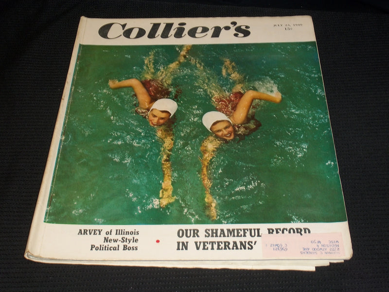 1949 JULY 23 COLLIER'S MAGAZINE NICE FRONT COVER & ADS - E 4358