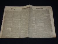 1833 JANUARY 9 THE LONDON TIMES NEWSPAPER - SWANSEA EARTHQUAKE - K 50