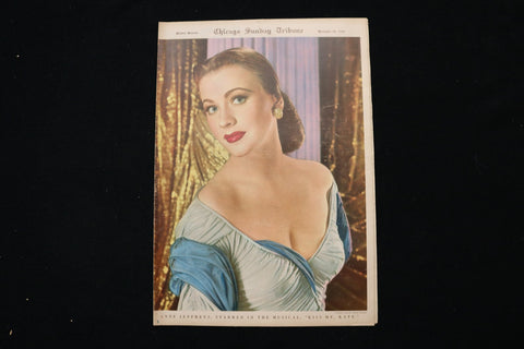 1949 DECEMBER 18 CHICAGO SUNDAY TRIBUNE MAGAZINE - ANNE JEFFREYS COVER - E 26198
