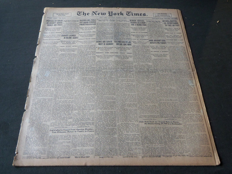 1925 MARCH 7 NEW YORK TIMES - MITCHELL DROPPED, COL. FECHET NAMED - NT 7188