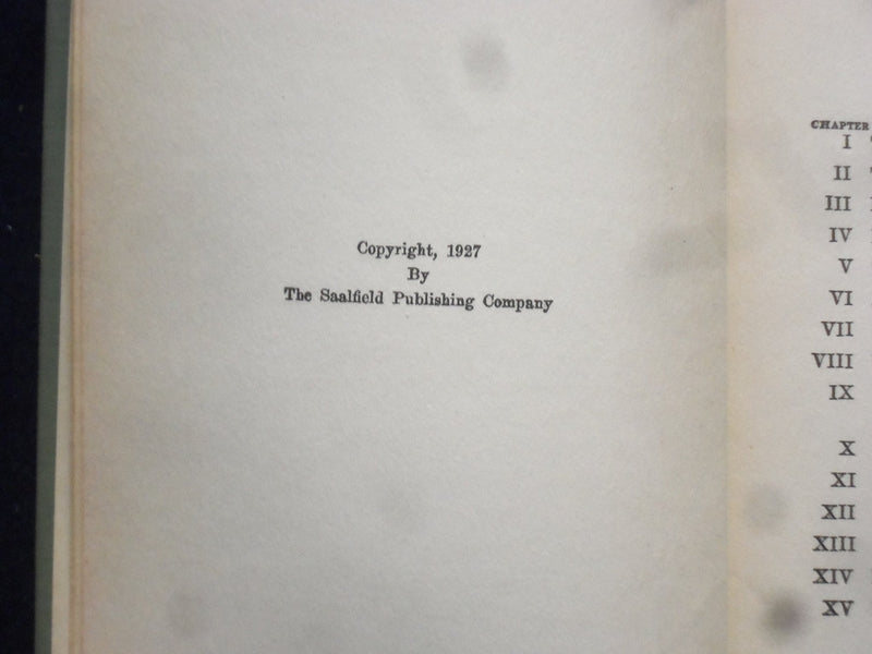 1927 TWO BOY PIONEERS HARDCOVER BOOK BY JAMES BRADEN - KD 8375