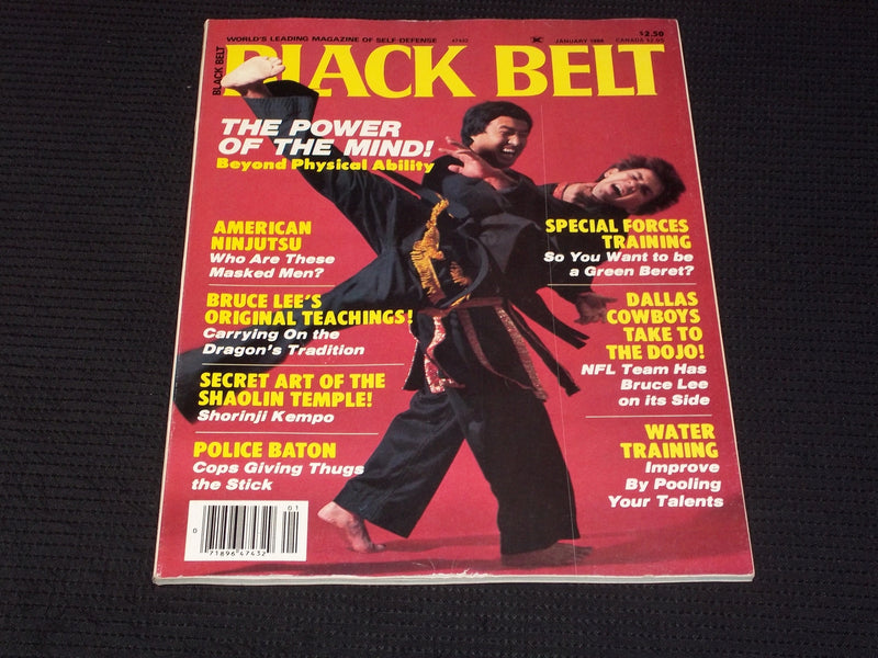 1986 JANUARY BLACK BELT MAGAZINE - POWER OF THE MIND FRONT COVER - E 7779