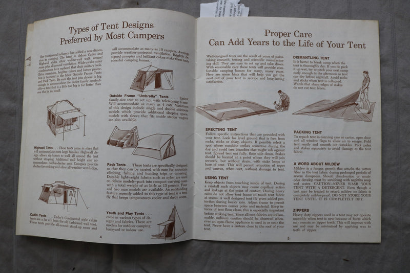 1969 SEARS CAMPING TIPS FROM SIR EDMUND HILLARY - SOFTCOVER BOOK - K 3464