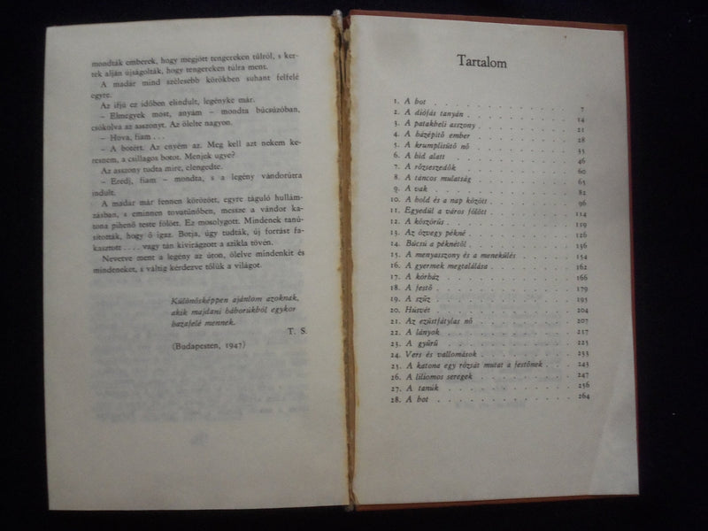 1957 A HAZUG KATONA HARDCOVER BOOK BY TOROK SANDOR - HUNGARIAN TEXT - KD 8956