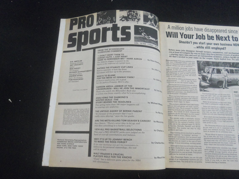 1974 MAY PRO SPORTS MAGAZINE - TOM SEAVER COVER - B 6348M