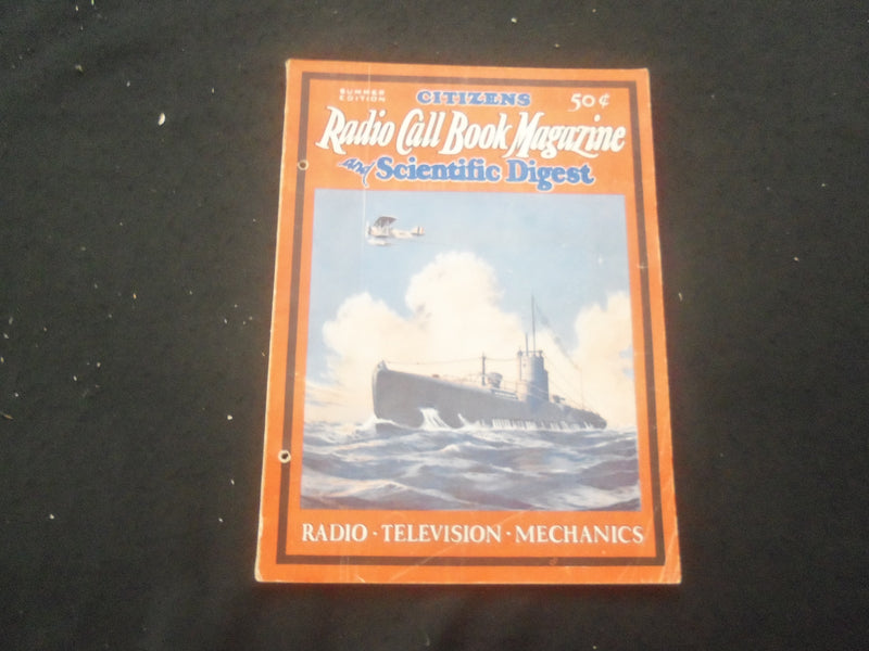 1929 MARCH CITIZENS RADIO CALL BOOK MAGAZINE AND SCIENTIFIC DIGEST - B 432L