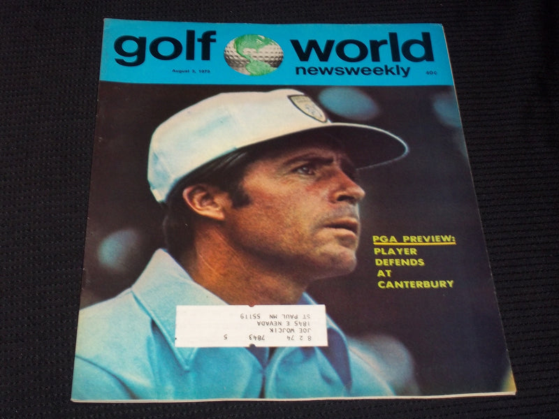 1973 AUGUST 3 GOLF WORLD NEWSWEEKLY MAGAZINE - GARY PLAYER - E 6134