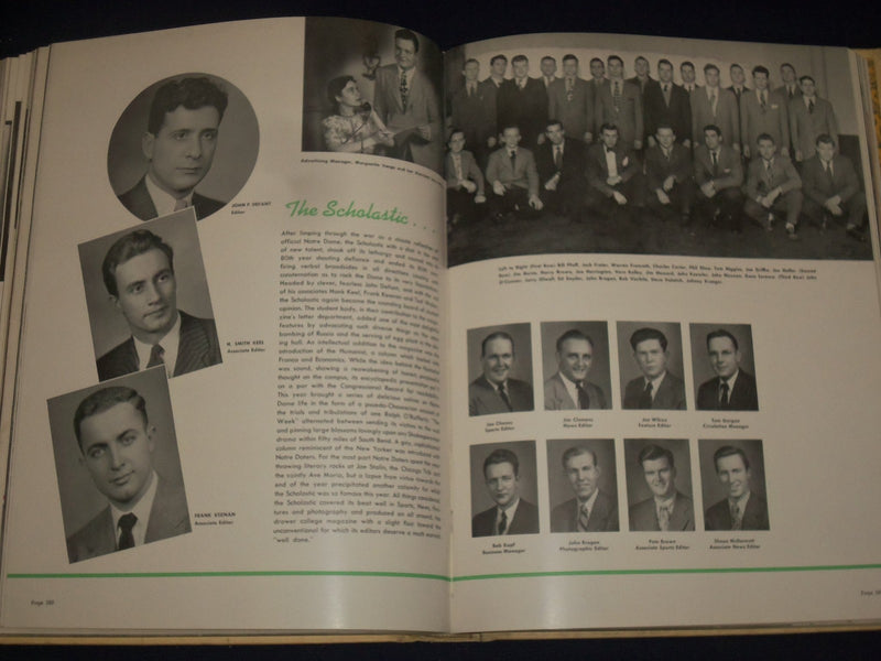 1947 THE DOME UNIVERSITY OF NOTRE DAME YEARBOOK - JOHNNY LUJACK - LEAHY - YB 50