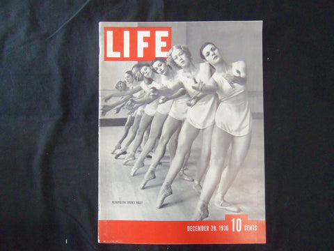 1936 DECEMBER 28 LIFE MAGAZINE-VOLUME 1 NUMBER 6 -METROPOLITAN OPERA BALLET -L 6