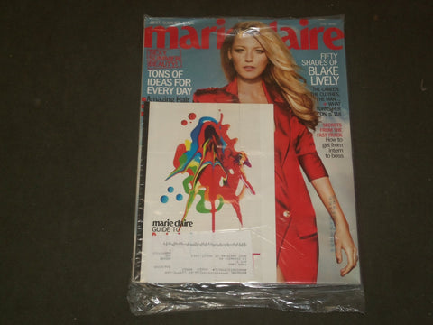 2012 JULY MARIE CLAIRE MAGAZINE - BLAKE LIVELY COVER - B 3343