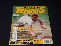 1986 FEBRUARY WORLD TENNIS MAGAZINE - BORIS BECKER FRONT COVER - E 5407