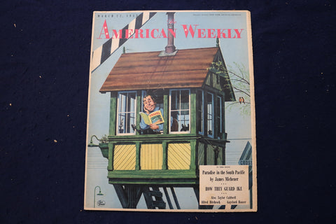 1953 MARCH 22 AMERICAN WEEKLY MAGAZINE - BARBARA STANWYCK AD - E 23243