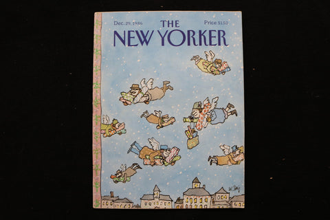 1986 DECEMBER 29 NEW YORKER MAGAZINE - GREAT ILLUSTRATED COVER - NY 3269