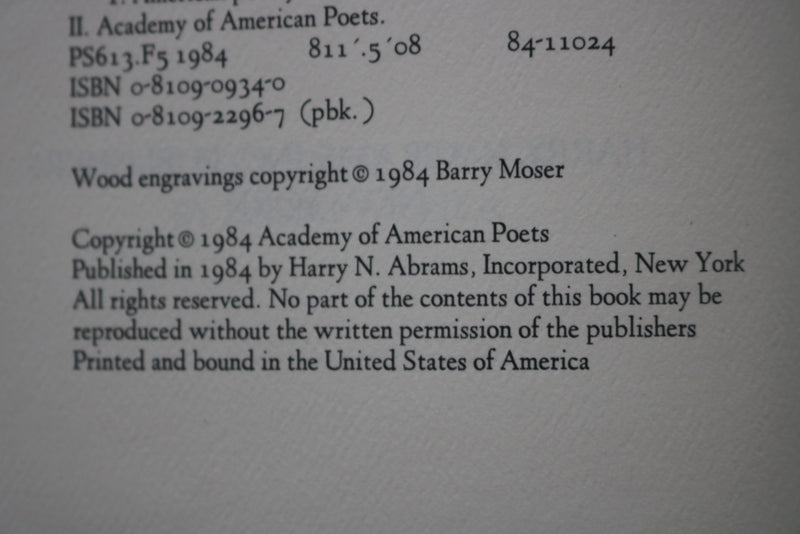 1984 FIFTY YEARS OF AMERICAN POETRY - ANNIVERSARY VOLUME HARDCOVER BOOK- KD 9564