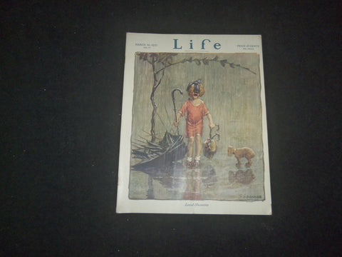 1921 MARCH 31 LIFE MAGAZINE - LOCAL SHOWERS - L 771T
