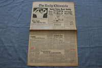 1965 JUNE 7 THE DAILY CHRONICLE NEWSPAPER - SPACE TWINS BACK SAFELY - NP 8517