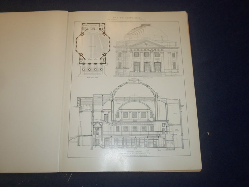 1907 MARCH THE BRICKBUILDER MAGAZINE - AN ARCHITECTURAL MONTHLY - ST 528R