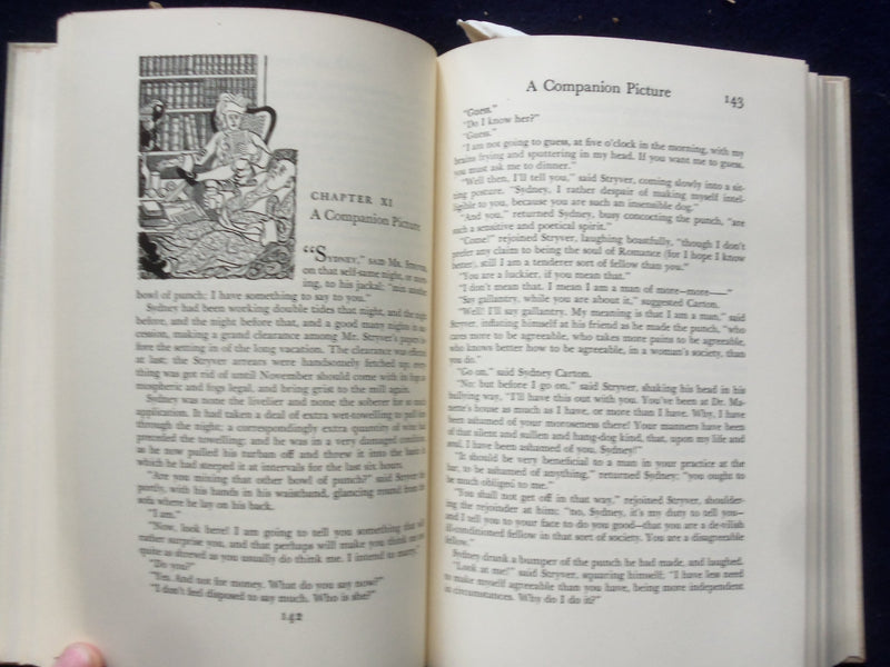 1938 A TALE OF TWO CITIES HARDCOVER BOOK BY CHARLES DICKENS - HERITAGE - KD 8639