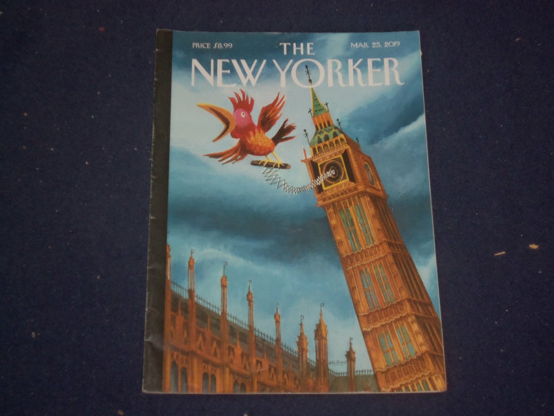2019 MARCH 25 THE NEW YORKER MAGAZINE - ILLUSTRATED COVER - NY 2323