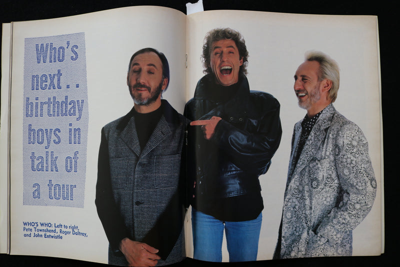 1989 THE WHO - THE KIDS ARE ALRIGHT TOUR PROGRAM - 1964-1989 - K 2306